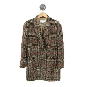 Gerard Darrell Plaid longline blazer #217-72